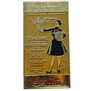 1996 Alanta Olympics Historical Summer Poster Series Pin 1900 Paris